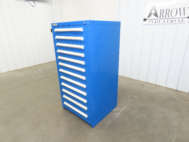 Stanley Vidmar Modular Tool Cabinet Chest 12 Drawer 30x28x59 Blue Lyon, Lista