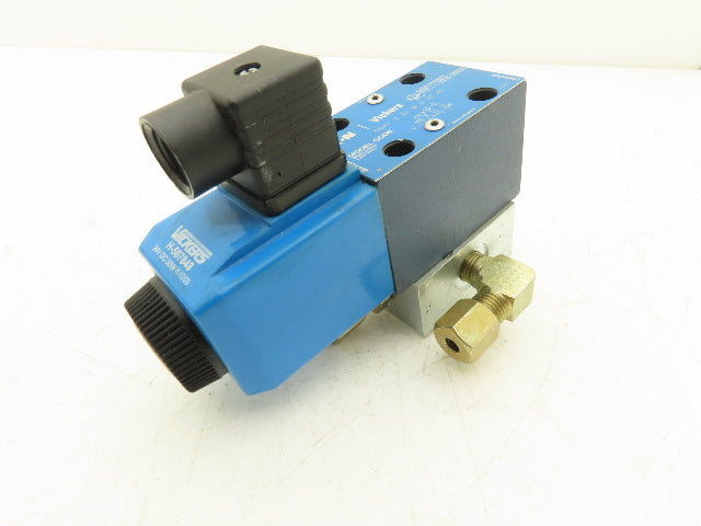 Vickers DG4V 3 2A M U H7 60 Directional Valve w/4-Port D03 Hydraulic Manifold