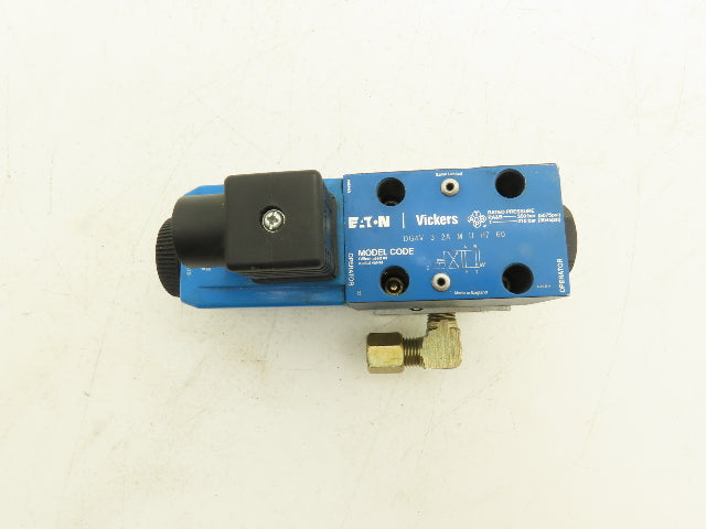 Vickers DG4V 3 2A M U H7 60 Directional Valve w/4-Port D03 Hydraulic Manifold