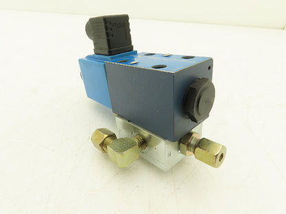 Vickers DG4V 3 2A M U H7 60 Directional Valve w/4-Port D03 Hydraulic Manifold
