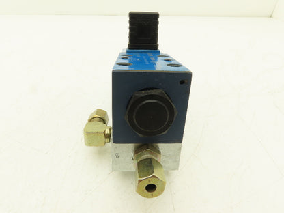 Vickers DG4V 3 2A M U H7 60 Directional Valve w/4-Port D03 Hydraulic Manifold