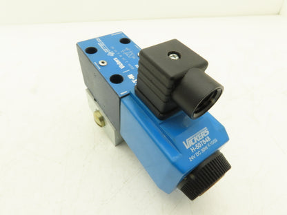 Vickers DG4V 3 2A M U H7 60 Directional Valve w/4-Port D03 Hydraulic Manifold