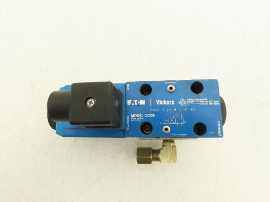Vickers DG4V 3 2A M U H7 60 Directional Valve w/4-Port D03 Hydraulic Manifold