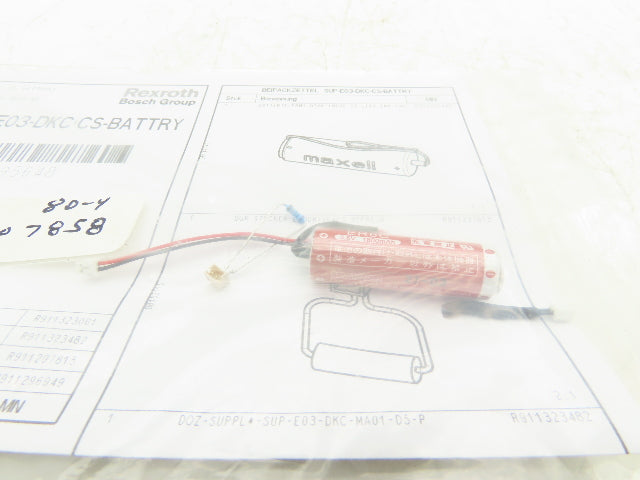 Rexroth R911295648 Replacement Battery ER6C 3.6V 1800mAh BGR Connector OEM