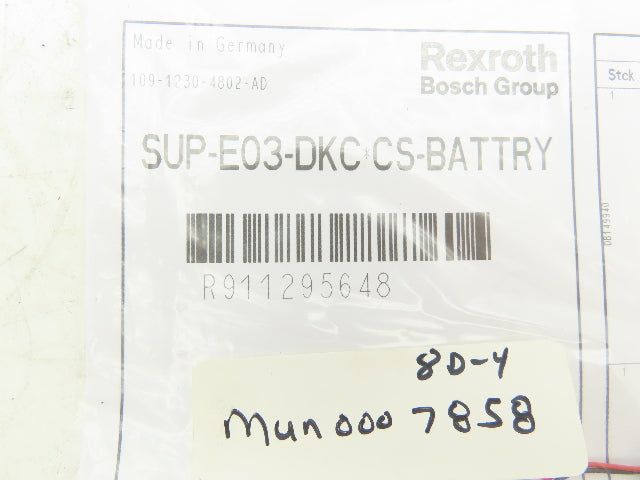 Rexroth R911295648 Replacement Battery ER6C 3.6V 1800mAh BGR Connector OEM