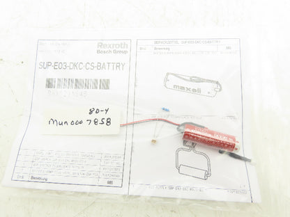 Rexroth R911295648 Replacement Battery ER6C 3.6V 1800mAh BGR Connector OEM