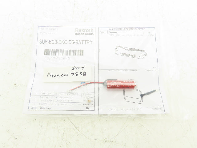 Rexroth R911295648 Replacement Battery ER6C 3.6V 1800mAh BGR Connector OEM