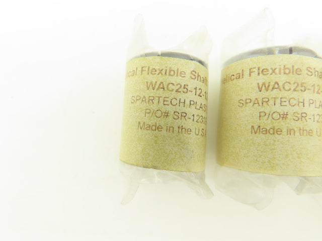 Helical Products WAC25-12-12 Flexible Shaft Coupling 3/8" x 3/8" Lot of 3