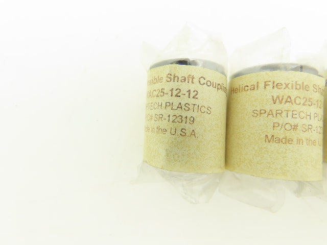 Helical Products WAC25-12-12 Flexible Shaft Coupling 3/8" x 3/8" Lot of 3