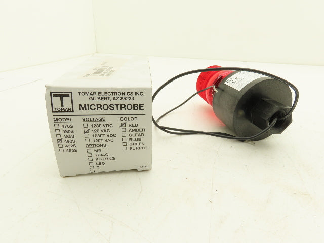 Tomar 490S-120 Microstrobe RED Beacon Strobe Light Hazardous Location 120V