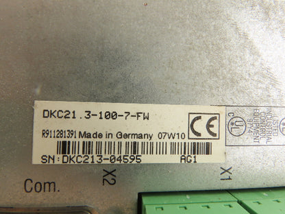 Rexroth Indramat DKC21.3-100-7-FW EcoDrive03 AC Servo Amplifier Drive Controller
