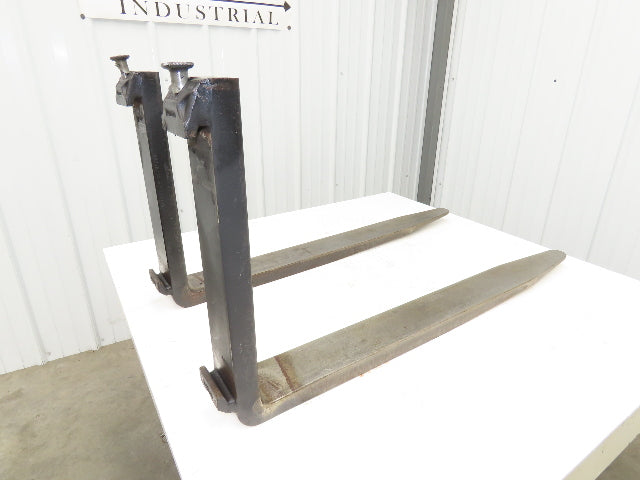 Cascade 126727 4X40" Class 2 Steel Forklift Forks 16" Carriage 1-Pair 1250 X 600