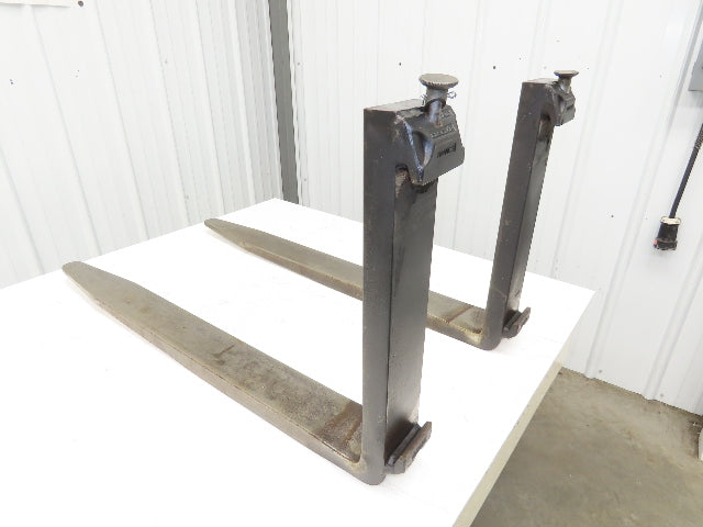 Cascade 126727 4X40" Class 2 Steel Forklift Forks 16" Carriage 1-Pair 1250 X 600