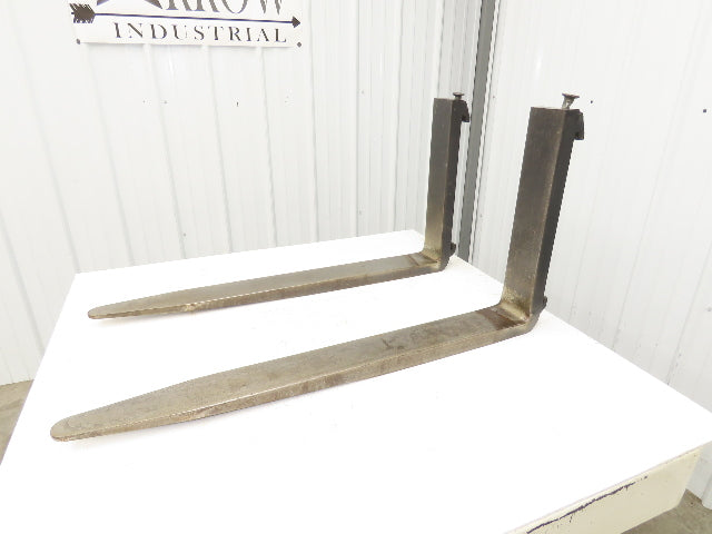 Cascade 126727 4X40" Class 2 Steel Forklift Forks 16" Carriage 1-Pair 1250 X 600