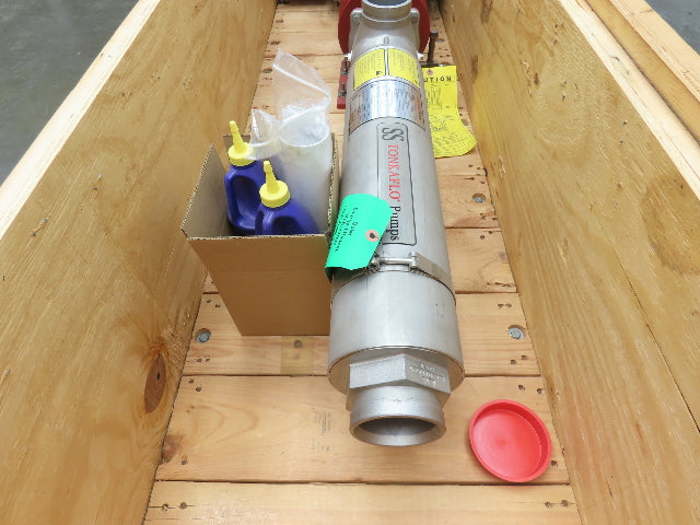 Tonkaflo SS8510KZA 3" Stainless Centrifugal Pump Reverse Osmosis 85 GPM 15Hp 3PH
