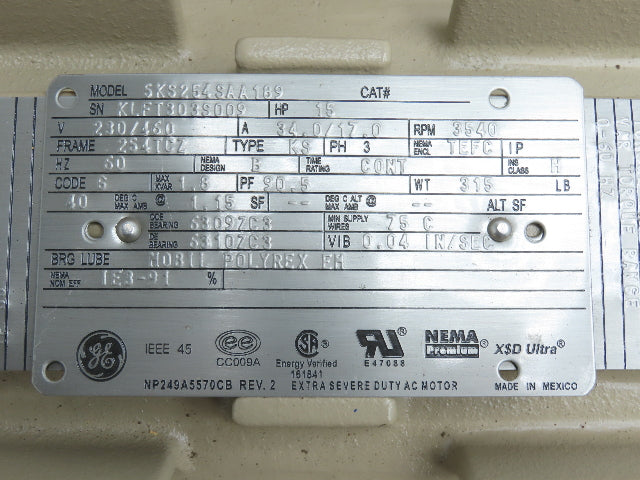 Tonkaflo SS8510KZA 3" Stainless Centrifugal Pump Reverse Osmosis 85 GPM 15Hp 3PH