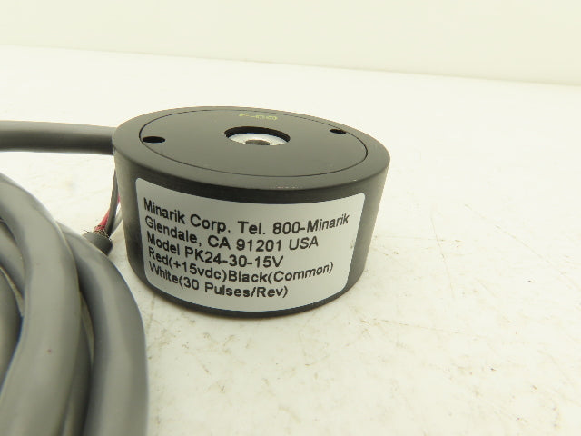 Minarik PK24-30-15V Encoder for Bison-Style Motor 30PPR +15VDC #6-32 Screw