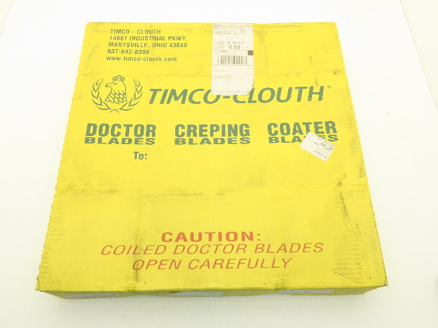 Timco Clouth Type KF Policlouth-Super Doctor Blade .075"x 3"x 186" Print Press