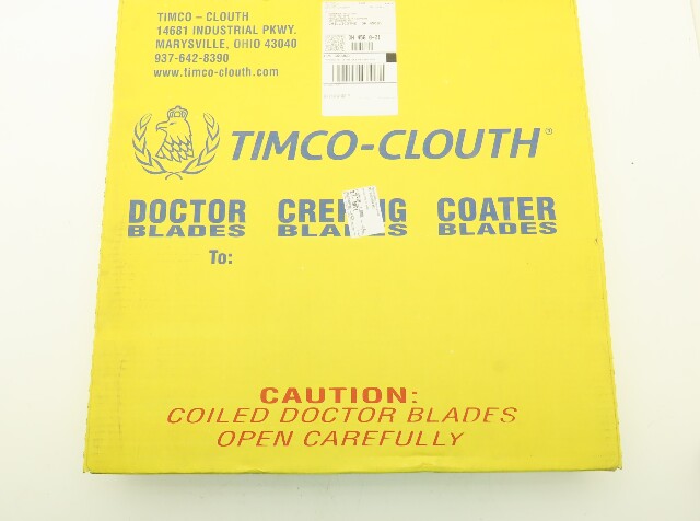 Timco Clouth DST Combifiber-2C Doctor Blade .060/.050"x 3"x 184" Print Press