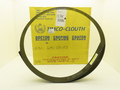 Timco Clouth DST Combifiber-2C Doctor Blade .060/.050"x 3"x 185" Print Press