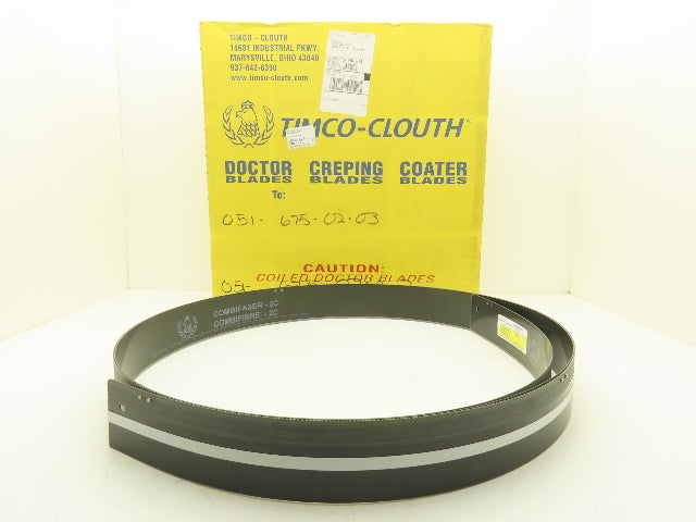 Timco Clouth DST Combifiber-2C Doctor Blade .060/.050"x 3"x 185" Print Press