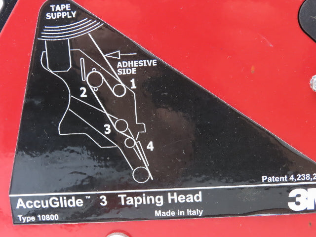 3M Type 10800 Accuglide 3 Case Sealer Taping Head 2" Box Taper READ