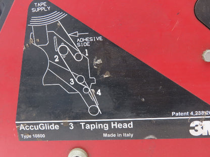 3M Type 10800 Accuglide 3 Case Sealer Taping Head 2" Box Taper READ