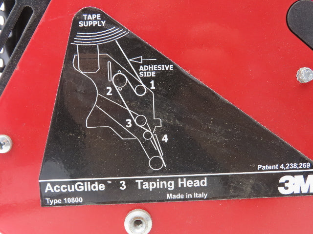 3M Type 10800 Accuglide 3 Case Sealer Taping Head 2" Box Taper READ