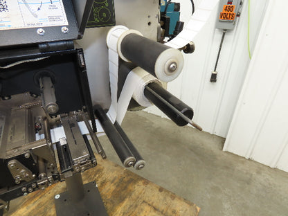 CTM 3600A-ZE500-4-3 High Speed Label Applicator Zebra Print Head ZE500-4 Stand