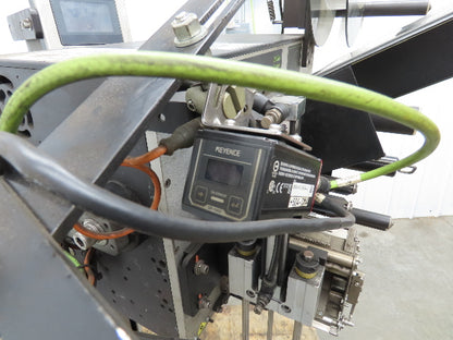 CTM 3600A-ZE500-4-3 High Speed Label Applicator Zebra Print Head ZE500-4 Stand