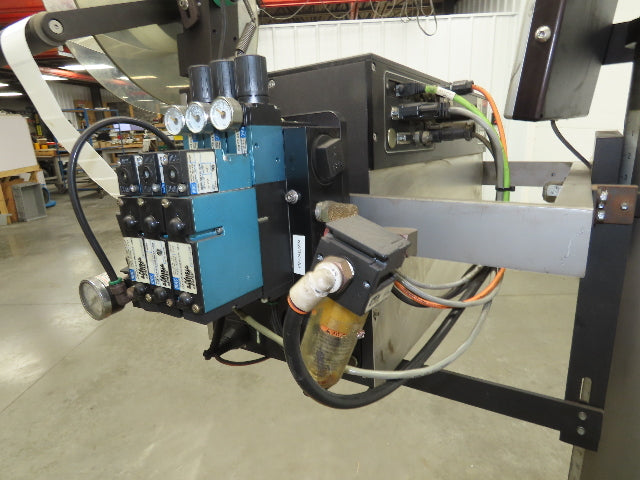CTM 3600A-ZE500-4-3 High Speed Label Applicator Zebra Print Head ZE500-4 Stand