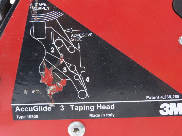 3M Type 10800 Accuglide 3 Case Sealer Taping Head 3" Box Taper READ
