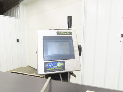 CTM 3600A-ZE500-4-3 High Speed Label Applicator Zebra Print Head ZE500-4 Stand