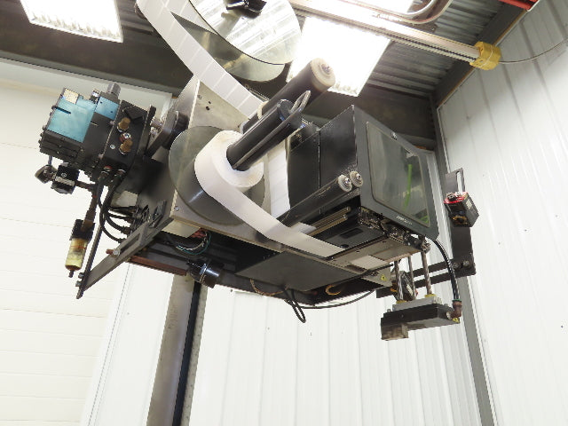CTM 3600A-ZE500-4-3 High Speed Label Applicator Zebra Print Head ZE500-4 Stand