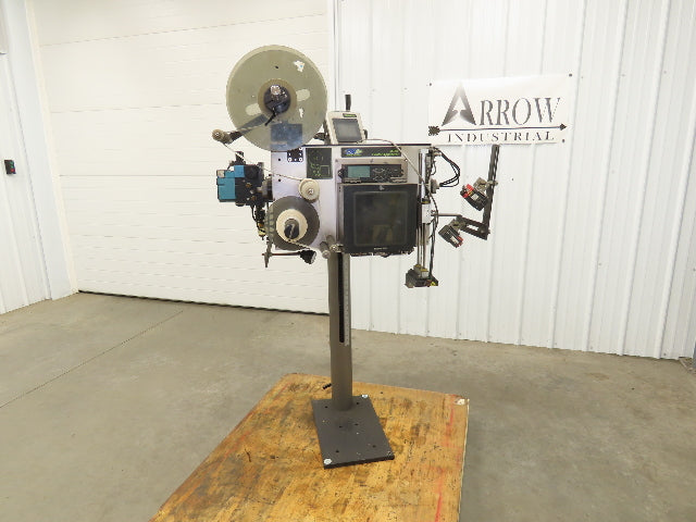 CTM 3600A-ZE500-4-3 High Speed Label Applicator Zebra Print Head ZE500-4 Stand