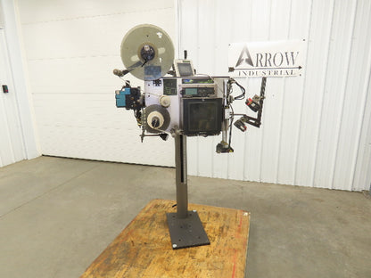 CTM 3600A-ZE500-4-3 High Speed Label Applicator Zebra Print Head ZE500-4 Stand