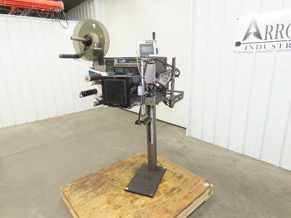 CTM 3600A-ZE500-4-3 High Speed Label Applicator Zebra Print Head ZE500-4 Stand