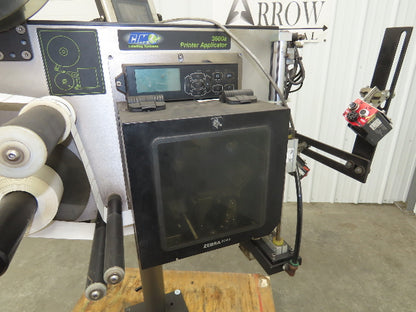 CTM 3600A-ZE500-4-3 High Speed Label Applicator Zebra Print Head ZE500-4 Stand