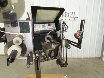 CTM 3600A-ZE500-4-3 High Speed Label Applicator Zebra Print Head ZE500-4 Stand
