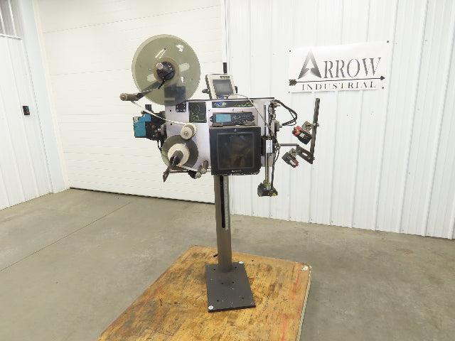 CTM 3600A-ZE500-4-3 High Speed Label Applicator Zebra Print Head ZE500-4 Stand