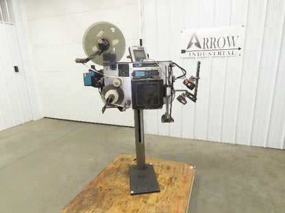 CTM 3600A-ZE500-4-3 High Speed Label Applicator Zebra Print Head ZE500-4 Stand