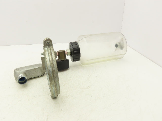 Oil-Rite Lubricator Oiler Single Feed Valve 120V Solenoid 2 Quart Reservoir