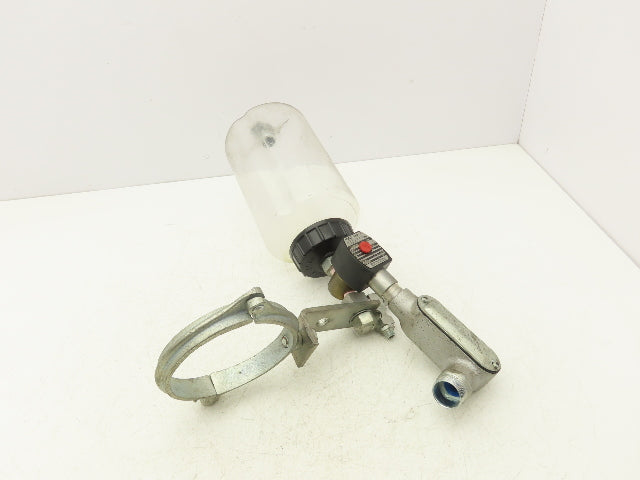 Oil-Rite Lubricator Oiler Single Feed Valve 120V Solenoid 2 Quart Reservoir