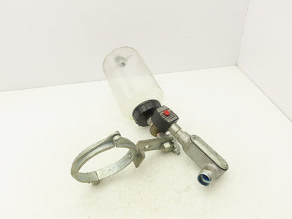 Oil-Rite Lubricator Oiler Single Feed Valve 120V Solenoid 2 Quart Reservoir