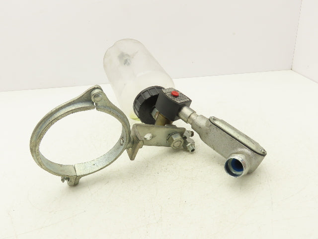 Oil-Rite Lubricator Oiler Single Feed Valve 120V Solenoid 2 Quart Reservoir