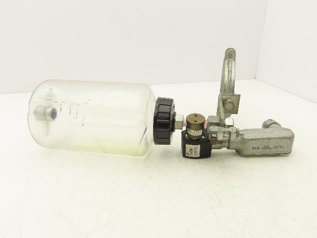 Oil-Rite Lubricator Oiler Single Feed Valve 120V Solenoid 2 Quart Reservoir