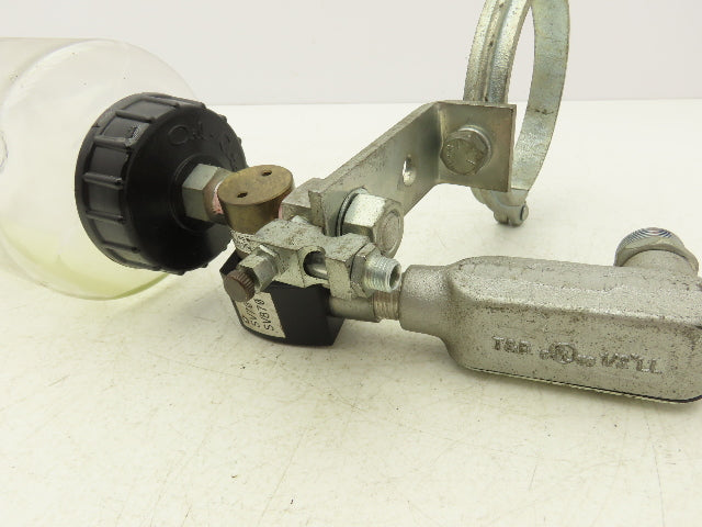 Oil-Rite Lubricator Oiler Single Feed Valve 120V Solenoid 2 Quart Reservoir