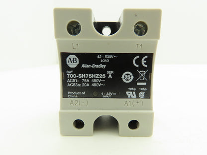 Allen Bradley 700-SH75HZ25 Solid State Relay 4-32VDC Input 75A/480V Output