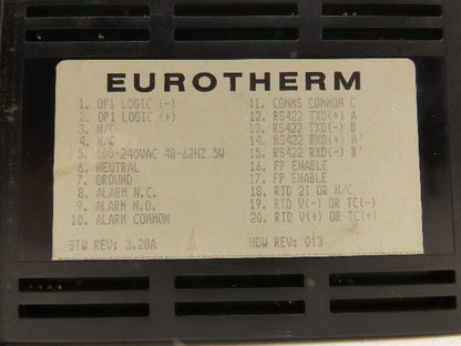 Eurotherm 808/L1/NO/R1/C4/(AKHF205)// Digital Temperature Controller 32-800°F