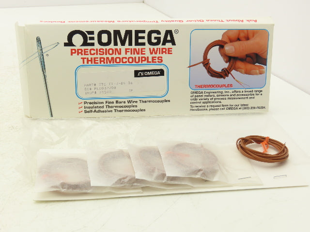 Omega 5TC-TT-J-24-36 J-Type Thermocouple 5 TC Series 36" Long 24 Awg 1 Pack of 5